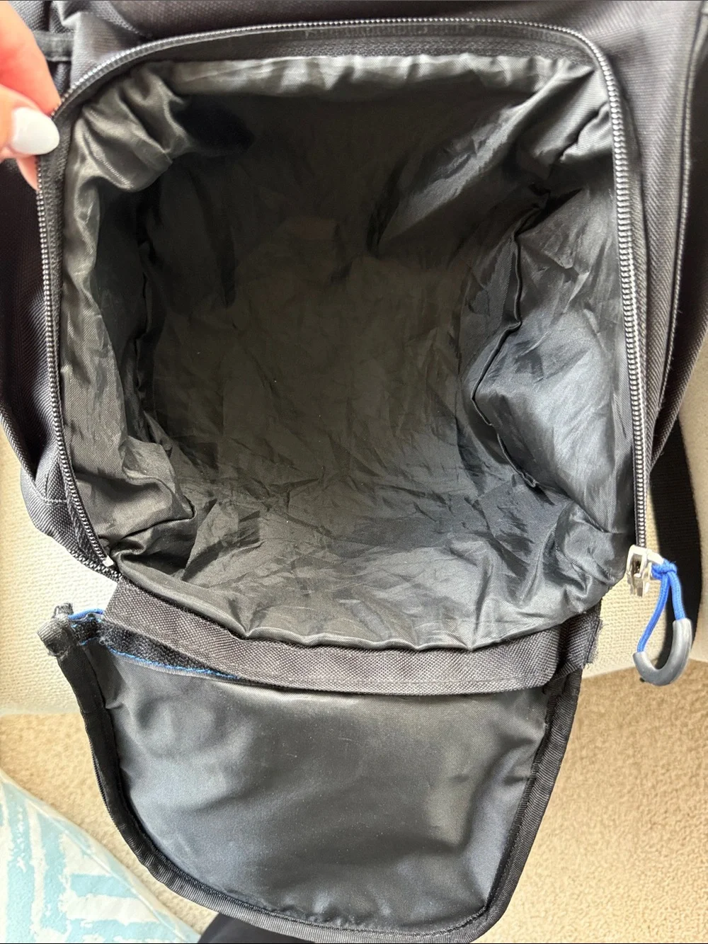 Marucci Charge baseball Bat Bag Backpack Blue and Black